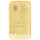 The Royal Mint Secure Britannia 1oz Gold Bar