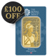 The Royal Mint Secure Britannia 100g Gold Bar