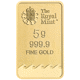 Pre-Owned The Royal Mint Secure Britannia 5g Gold Bar