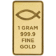 Blessings of Jesus Christ 1g Gold Bar