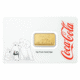 Pre-Owned PAMP Coca-Cola Holiday Polar Bear and Friends 5g Gold Bar