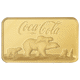 Pre-Owned PAMP Coca-Cola Holiday Polar Bear and Friends 5g Gold Bar