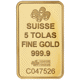 Pre-Owned PAMP Suisse Fortuna 5 Tola Gold Bar