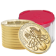 2025 Austrian Philharmonic 1oz Gold Coin - Full Tube of 10 Coins