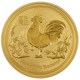 Pre-Owned 2017 Australian Lunar Rooster 1oz Gold Coin
