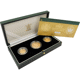 Pre-Owned 2002 UK Queens Golden Jubilee Proof Full Half & £2 Gold Coin Set