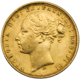 Pre-Owned 1874 Melbourne Mint Victoria Young Head Full Sovereign Gold Coin