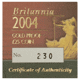 Pre-Owned 2004 UK Britannia 1/4oz Proof Gold Coin
