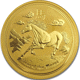 Pre-Owned 2014 Australian Lunar Horse 1oz Gold Coin