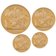 Pre-Owned 2008 UK Sovereign Proof Gold 4-Coin Set