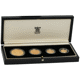 Pre-Owned 1989 UK 500th Anniversary Proof Sovereign Gold 4-Coin Set