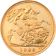 Pre-Owned 1988 UK Half Sovereign Proof Design Gold Coin