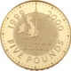 Pre-Owned 1999 UK Millennium £5 Proof Gold Coin