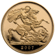 Pre-Owned 2007 UK Double Sovereign Proof Design Gold Coin