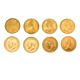 Pre-Owned The Royal Mint Mintmark Full Sovereign Gold 8-Coin Set