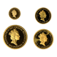 Pre-Owned 1991 UK Proof Britannia Gold 4-Coin Set