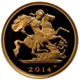 Pre-Owned 2014 UK Proof Half Sovereign Gold Coin