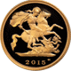 Pre-Owned 2015 UK Proof Half Sovereign Gold Coin