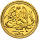 Pre-Owned Isle of Man Queen Elizabeth II Angel 1/20oz Gold Coin - Mixed Dates