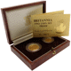Pre-Owned 1987 UK Britannia 1/4oz and 1/10oz Proof Gold 2-Coin Set