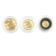 Pre-Owned 2015 UK Full, Half, and Quarter Sovereign Proof Gold 3-Coin Set