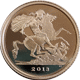 Pre-Owned 2013 UK Quarter Sovereign Proof Gold Coin