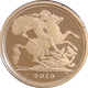 Pre-Owned 2010 UK Quarter Sovereign Proof Gold Coin