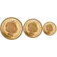Pre-Owned 2013 UK Full, Half, and Quarter Sovereign Proof Gold 3-Coin Collection