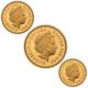 Pre-Owned 2002 UK Full Sovereign Proof Gold 3-Coin Set