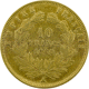 Pre-Owned 1860 French 10 Franc Napoleon Wreath Gold Coin