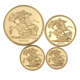 Pre-Owned 2003 UK Sovereign Proof Gold 4-Coin Collection