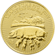 Pre-Owned 2019 UK Lunar Pig 1oz Gold Coin