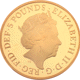 Pre-Owned 2017 UK Sapphire Jubilee of Queen Elizabeth II £5 Proof Gold Coin