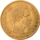 Pre-Owned 1859 French Napoleon Wreath 10 Franc Gold Coin