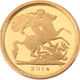 Pre-Owned 2014 UK Quarter Sovereign Proof Gold Coin