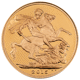 Pre-Owned 2015 UK 'Fourth Portrait' Full Sovereign Proof Gold Coin