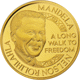 Pre-Owned 2013 Nelson Mandela Democracy Peace Gold Medallion