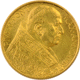 Pre-Owned 1934 Italian Vatican Pope Pius XI 100 Lire Gold Coin