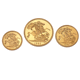 Pre-Owned 1993 UK Proof Sovereign Gold 3 Coin Collection