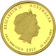 Pre-Owned 2013 1/4oz Australian Lunar Snake Proof Gold Coin