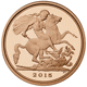 Pre-Owned 2015 UK Quarter Sovereign Proof Gold Coin