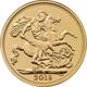 Pre-Owned 2018 UK Quarter Sovereign Proof Gold Coin