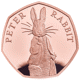 Pre-Owned 2019 UK Beatrix Potter Peter Rabbit 50p Proof Gold Coin