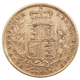 Pre-Owned 1871 London Mint DN.12 Victoria Young Head 'Shield' Full Sovereign Gold Coin