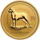 Pre-Owned 2006 Australian Lunar Dog 1/2oz Gold Coin