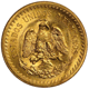 Pre-Owned 1945 Mexican Dos Y Medio Pesos Gold Coin