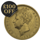 Pre-Owned 1830 UK George IV 'Bare Head' Full Sovereign Gold Coin