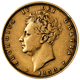 Pre-Owned 1830 UK George IV 'Bare Head' Full Sovereign Gold Coin