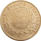 Pre-Owned 1901 French Standing Angel 100 Franc Gold Coin