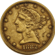 Pre-Owned 1882 USA Half Eagle $5 Gold Coin